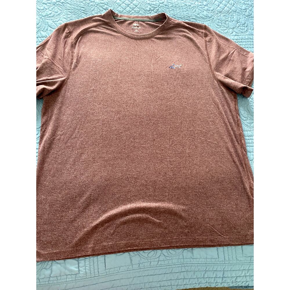 Men Greg Norman Tee Size XXL Pre Owned Maroon 001